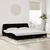 Krevet s madracem Dover crni 200x200 cm baršunasti
