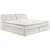 MID.YOU POSTELJA BOXSPRING 200 cm  x 240 cm , tekstil, leseni material krem barve
