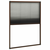 Den Plise komarnik za okna aluminij rjav 80x120 cm