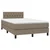 shumee Box spring postelja z vzmetnico taupe 120x200 cm blago