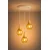 Luster na sajli LACRIMA WHITE 3xE27/60W/230V, prečnik 30 cm