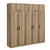 Hanah Home Garderober Kale-7519, 225x235x52 cm, Braon