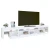 TV ormarić s LED svjetlima bijeli 260 x 36,5 x 40 cm