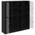 Highboard 2 pcs Crni hrast 68 x 37 x 142 cm Konstruirano drvo