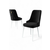 HANAH HOME Set 4 stolice Newa Black White
