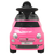 vidaXL Otroški avtomobil Fiat 500 roza barve