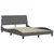 vidaXL Posteljni okvir brez vzmetnice temno siv 140x190 cm blago
