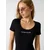 GUESS JEANS Bodi majica črna/bela