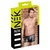 NEK Mens Matte Black Pants with Net Inserts & Studded Straps, Size L ONK014C