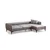 Atelier del Sofa Ugaona garnitura Belissimo 95x67x270cm Siva