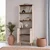 Hanah Home polica za knjige Vesta, 69,9 cm, travertin / orah Venezia