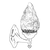 Opviq Spoljna zidna lampa BAP-68191-1BSY-M2, 35 cm, E27, 40W, IP65, Crna