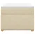 Vidaxl Box spring postelja z vzmetnico krem 100x200 cm blago