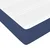 Vidaxl Box spring postelja z vzmetnico moder 80x200 cm blago