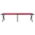 Sklopivi kamperski krevet 2 pcs Crvena 193 x 69 x 45 cm