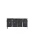 Hanah Home komoda Pega 150, 125 cm, antracit / srebrna