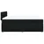 Vidaxl Box spring posteljni z vzmetnico črn 140x190 cm blago