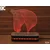 Black Cut 3D Lampa Glava konja, Hladno bela