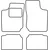 Textile car mats Opel Corsa B 1993-2000