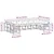 Set vanjskih sofa s jastukom 10 pcs Bijela i crna