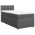 Krevet box spring s madracem tamnosivi za 1 osobu tkanine