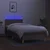 Vidaxl Box spring postelja z vzmetnico LED taupe 100x200 cm blago