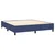 Greatstore Box spring postelja z vzmetnico LED modra 160x200 cm blago