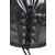 Master Series Dungeon Demon Bondage Mask with Horns Black