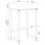 vidaXL Barski stol 2 kos Temno siva 40 x 32 x 64 cm Inženirski les
