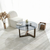 Hanah Home Klub sto 75x40x75cm Sivi