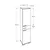 Hanah Home Komoda 45x187x40cm Bela