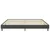 Vidaxl Boxspring postelja temno siva iz blaga 200x200 cm
