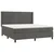 Vidaxl Box spring postelja z vzmetnico temno siva 180x200 cm žamet