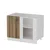 Hanah Home kuhinjski element Minar 4135, 105 cm, beli / dore
