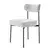 VEVOR Set jedilnih stolov HC2025 545x50x795 cm bela
