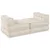 Modularna sofa 4 pcs Krem Tkanina