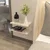 Hanah Home Noćni stočić Ramira, 45x19.6x23.8 cm, Prljavo beli