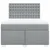 Vidaxl Box spring postelja z vzmetnico svetlo siva 140x200 cm blago