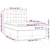 Vidaxl Box spring postelja z vzmetnico LED temno rjava 140x200cm blago