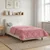 Vidaxl Poletna odeja Roza 155 x 220 cm Mikrofibra in Teddy flis