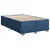 Vidaxl Box spring postelja z vzmetnico moder 120x200 cm blago
