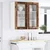 Vidaxl Viseča omarica z vrati Star les 80 x 31 x 80 cm Konstruiran les