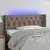 Vidaxl LED posteljno vzglavje taupe 103x16x78/88 cm blago