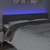 LED uzglavlje tamnosivo 200x5x78/88 cm od tkanine