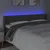 LED uzglavlje tamnosivo 163x16x78/88 cm baršunasto