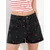 Sinsay - High waist kratke pantalone od trapera - crno