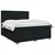 vidaXL Postelja boxspring z vzmetnico Črna 140 x 200 cm Blago