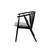 Hanah Home Stolica Albero51, 55x77x47 cm, Crna