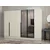 Hanah Home ormar sa reflektujućim staklom Nisa 20620, 270 cm, peščar