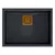 granitni umivalnik DAVID 50 Black Metallic